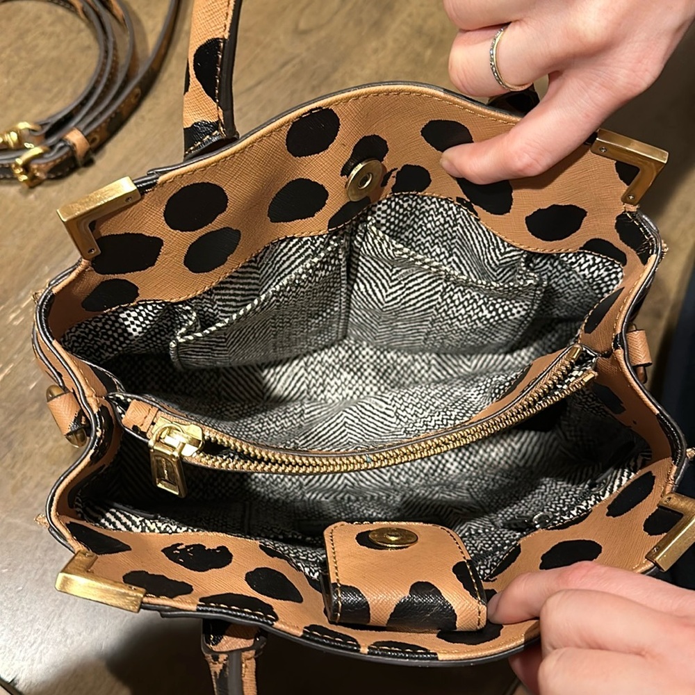 Rebecca Minkoff Tan and Black Crossbody Bag - Picture 3 of 4